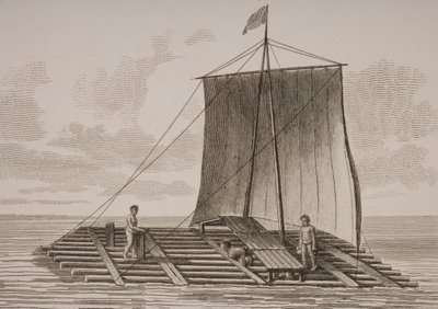 A South American Bolsa Wood Raft, engraved by Thomas Milton by William Anderson